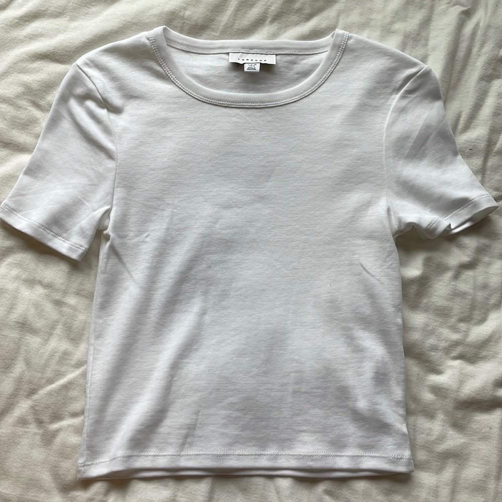 top shop basic white tee